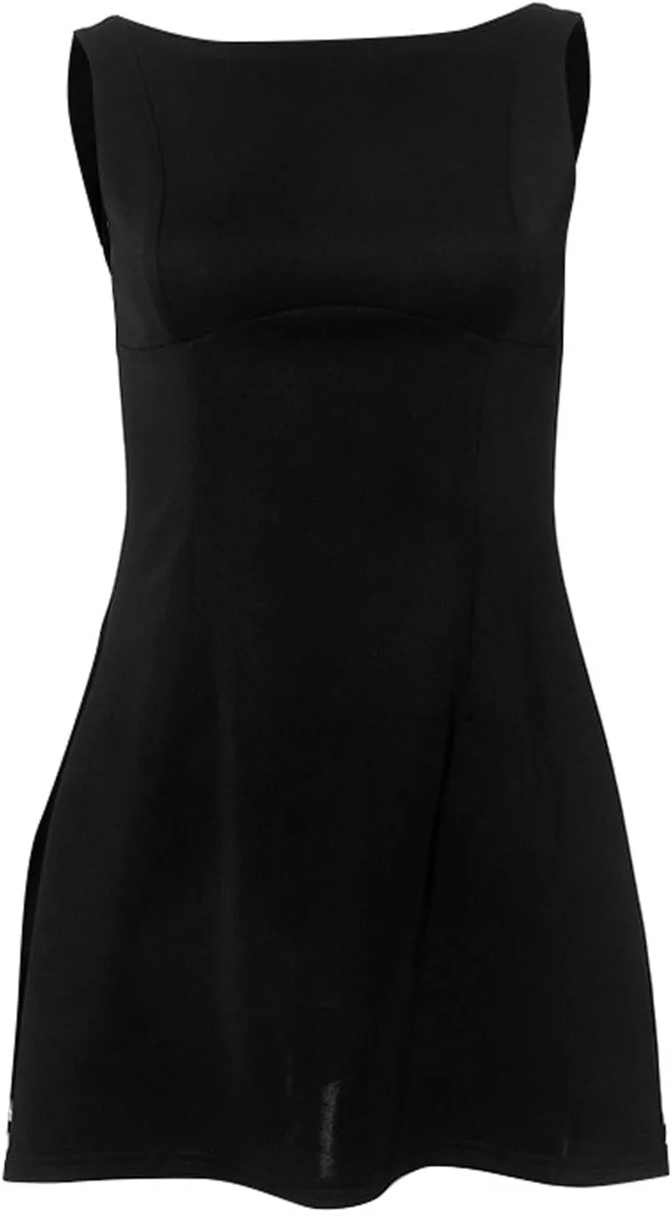 Women's Sexy Backless Dress Summer Bodycon Tank Sleeveless Elegant Formal Party Club Cocktail Mini Dress