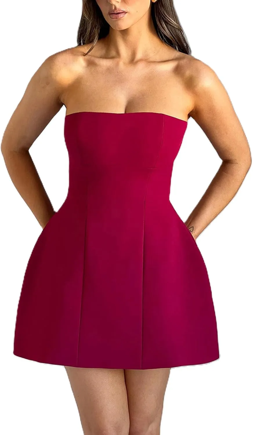 Women's Sexy Backless Dress Summer Bodycon Tank Sleeveless Elegant Formal Party Club Cocktail Mini Dress