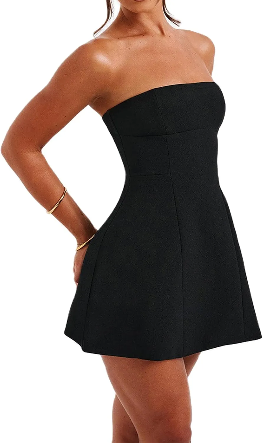 Women's Sexy Backless Dress Summer Bodycon Tank Sleeveless Elegant Formal Party Club Cocktail Mini Dress