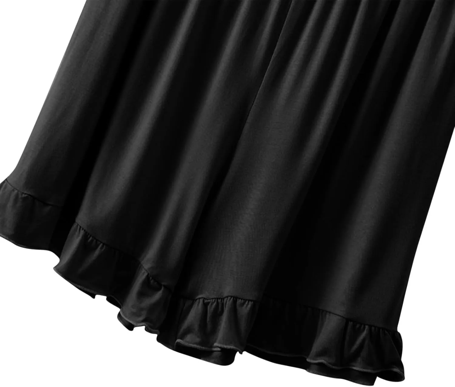 Womens Two Piece Pajamas Sets Plus Size Loungewear Soft Sleepwear Summer Ruffle Sleeve Pjs Tank Top Shorts Lounge Set