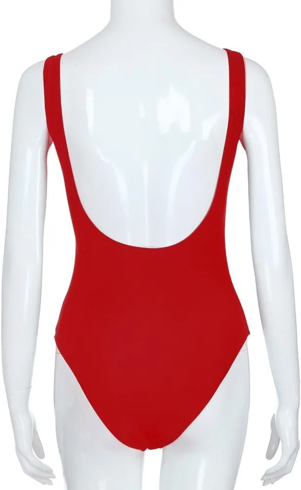 Women's Vintage Push up One Piece Swimsuits Tummy Control Sexy Backless Bathing Suits Plus Size Summer Swimwear