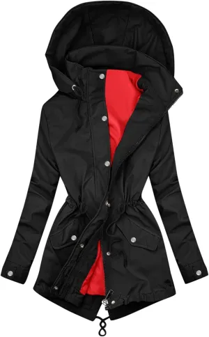 XUETON Women's Casual Zip Up Anork Jackets Fleece Lined Downs Puffer Jacket Casual Faux Fur Hooded Pockets Padded Peacoat Outwear