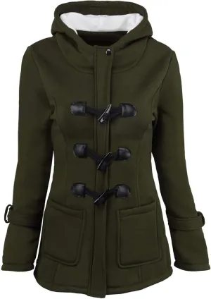 XUETON Women's Casual Zip Up Anork Jackets Fleece Lined Downs Puffer Jacket Jackets Utility Anorak Safari Coat