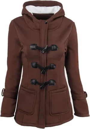 XUETON Women's Casual Zip Up Anork Jackets Fleece Lined Downs Puffer Jacket Jackets Utility Anorak Safari Coat
