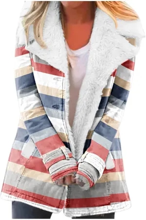 XUETON Women's Casual Zip Up Anork Jackets Sherpa Fleece Lined Parka Warm Heavyweight Faux Fur Hooded Anorak Utility Hiking Ski