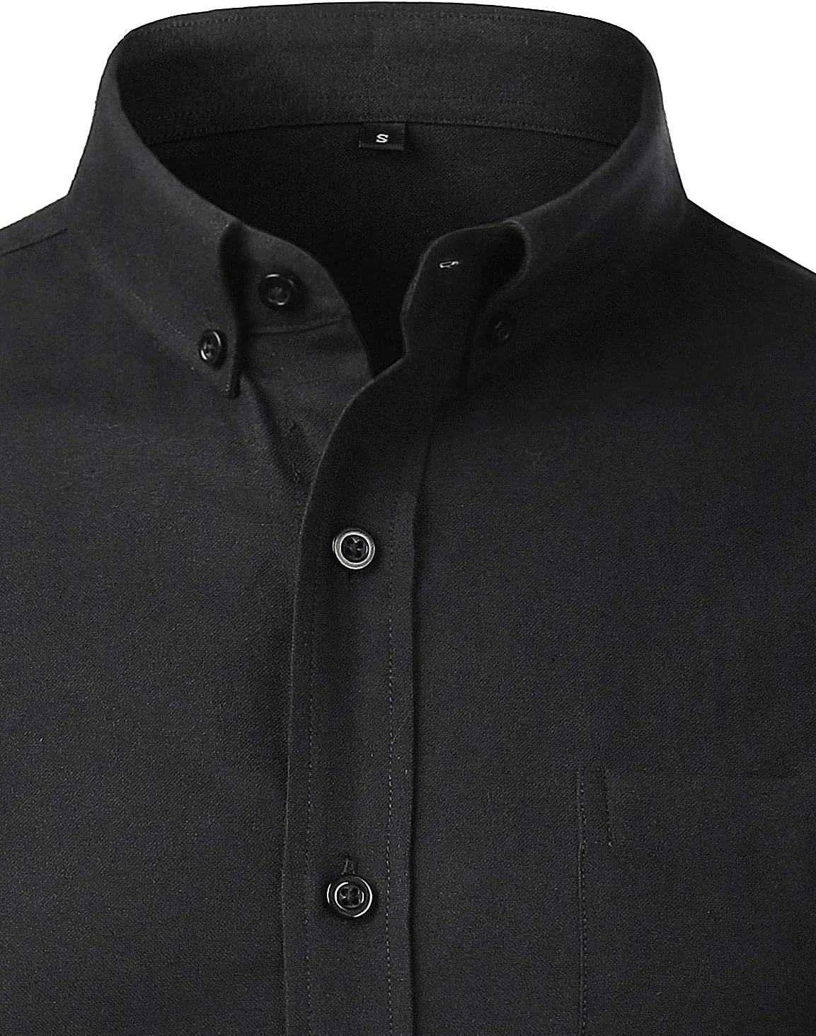 ZEROYAA Men's Hipster Casual Slim Fit Long Sleeve Button Down Oxford Shirts with Chest Pocket