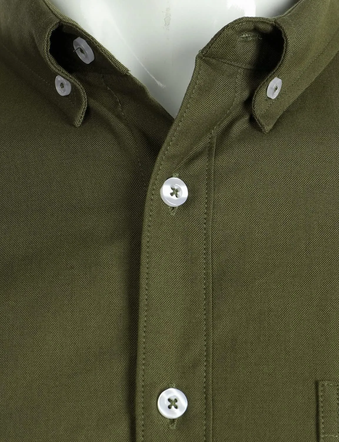ZEROYAA Men's Hipster Casual Slim Fit Long Sleeve Button Down Oxford Shirts with Chest Pocket